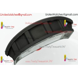 Richard Miller RM055 APSF White/Skeleton Dial Black Carbon Fiber Case White Rubber Strap Caliber RMUL2