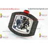 Richard Miller RM055 APSF White/Skeleton Dial Black Carbon Fiber Case White Rubber Strap Caliber RMUL2