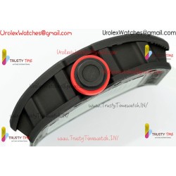 Richard Miller RM055 APSF White/Skeleton Dial Black Carbon Fiber Case White Rubber Strap Caliber RMUL2
