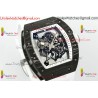 Richard Miller RM055 APSF Skeleton Dial Black Carbon Fiber CaseWhite Rubber Strap Caliber RMUL2