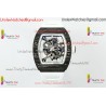 Richard Miller RM055 APSF Skeleton Dial Black Carbon Fiber CaseWhite Rubber Strap Caliber RMUL2