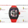 Richard Miller RM055 APSF Skeleton Dial Black Carbon Fiber Case Red Rubber Strap Caliber RMUL2