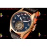 IWC Pilot's Tourbillon RMSF 43MM Blue Dial YG/SS Brown Leather Strap