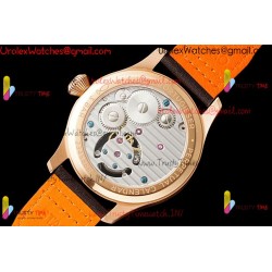 IWC Pilot's Tourbillon RMSF 43MM Blue Dial YG/SS Brown Leather Strap