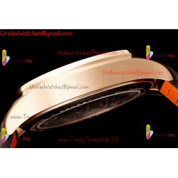 IWC Pilot's Tourbillon RMSF 43MM Blue Dial YG/SS Brown Leather Strap