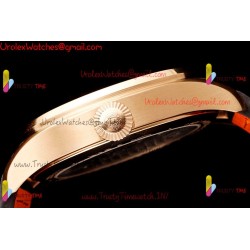 IWC Pilot's Tourbillon RMSF 43MM Blue Dial YG/SS Brown Leather Strap