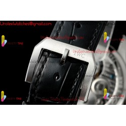 IWC Pilot's Tourbillon RMSF 43MM YG/White Dial SS Black Leather Strap
