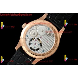 IWC Pilot's Tourbillon RMSF 43MM YG/Black Dial YG Black Leather Strap