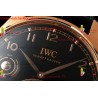 IWC Pilot's Tourbillon RMSF 43MM YG/Black Dial YG Black Leather Strap