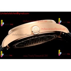 IWC Pilot's Tourbillon RMSF 43MM YG/Black Dial YG Black Leather Strap