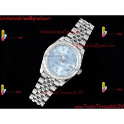 Rolex Datejust DIWF 41MM Blue Arabic Dial SS 904L Strap Swiss Caliber 3235