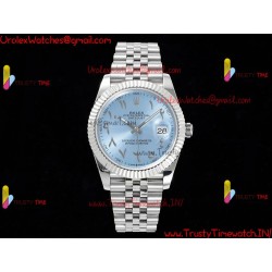 Rolex Datejust DIWF 41MM Blue Arabic Dial SS 904L Strap Swiss Caliber 3235