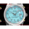 Rolex Datejust DIWF 41MM Sky Blue Arabic Dial SS 904L Strap Swiss Caliber 3235