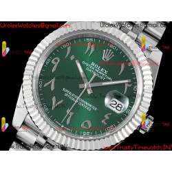 Rolex Datejust DIWF 41MM Green Arabic Dial, SS 904L Strap, Swiss Caliber 3235