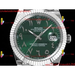 Rolex Datejust DIWF 41MM Green Arabic Dial, SS 904L Strap, Swiss Caliber 3235