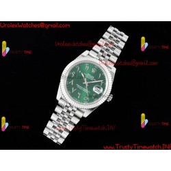 Rolex Datejust DIWF 41MM Green Arabic Dial, SS 904L Strap, Swiss Caliber 3235