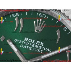 Rolex Datejust DIWF 41MM Green Arabic Dial, SS 904L Strap, Swiss Caliber 3235