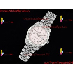 Rolex Datejust DIWF 41MM with pink Arabic dial SS 904L strap Swiss caliber 3235