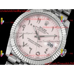 Rolex Datejust DIWF 41MM with pink Arabic dial SS 904L strap Swiss caliber 3235