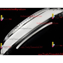 Rolex Datejust DIWF 41MM with gray Arabic dial SS 904L strap Swiss caliber 3235