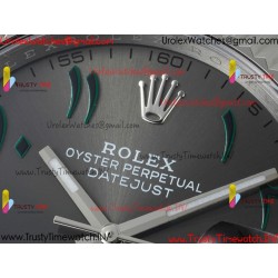 Rolex Datejust DIWF 41MM with gray Arabic dial SS 904L strap Swiss caliber 3235