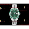 Rolex Datejust DIWF 41mm Green Arabic Dial Diamonds/SS 904L Strap Swiss Caliber 3235
