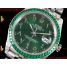 Rolex Datejust DIWF 41mm Green Arabic Dial Diamonds/SS 904L Strap Swiss Caliber 3235