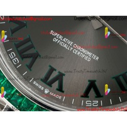 Rolex Datejust DIWF 41MM Grey Dial Diamond/SS 904L Strap Swiss Caliber 3235