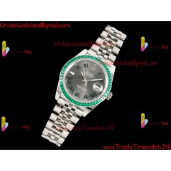 Rolex Datejust DIWF 41MM Grey Dial Diamond/SS 904L Strap Swiss Caliber 3235