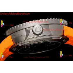 Blancpain Tech Ocean Commitment IV 45MM Black Dial Black Ceramic Case Yellow Rubber Strap Caliber 1315A