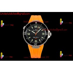 Blancpain Tech Ocean Commitment IV 45MM Black Dial Black Ceramic Case Yellow Rubber Strap Caliber 1315A