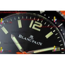 Blancpain Tech Ocean Commitment IV 45MM Black Dial Black Ceramic Case Yellow Rubber Strap Caliber 1315A