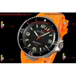 Blancpain Tech Ocean Commitment IV 45MM Black Dial Black Ceramic Case Yellow Rubber Strap Caliber 1315A