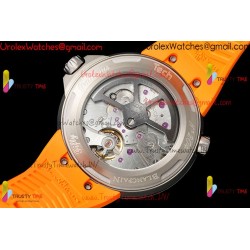 Blancpain Tech Ocean Commitment IV 45MM Black Dial Black Ceramic Case Yellow Rubber Strap Caliber 1315A