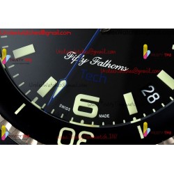 Blancpain Tech Ocean Commitment IV 45MM Black Dial Black Ceramic Case Black Rubber Strap Caliber 1315A