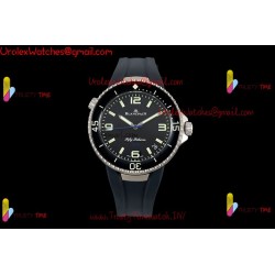 Blancpain Tech Ocean Commitment IV 45MM Black Dial Black Ceramic Case Black Rubber Strap Caliber 1315A