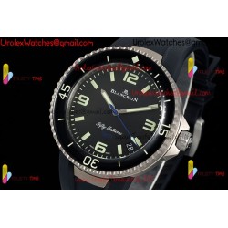 Blancpain Tech Ocean Commitment IV 45MM Black Dial Black Ceramic Case Black Rubber Strap Caliber 1315A