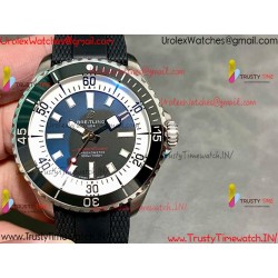 Breitling Superocean BLSF 42mm Black Dial Black Ceramic Bezel Black Rubber Strap Caliber SW200