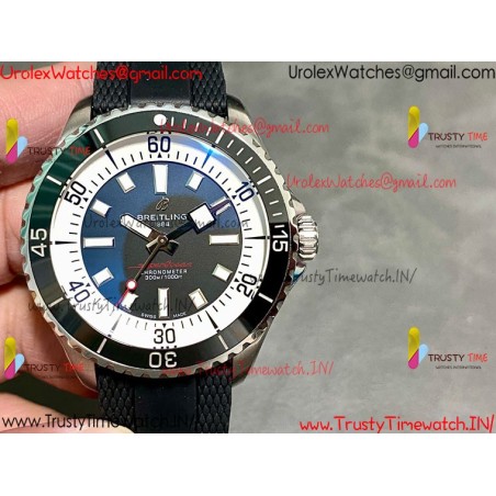 Breitling Superocean BLSF 42mm Black Dial Black Ceramic Bezel Black Rubber Strap Caliber SW200