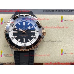Breitling Superocean BLSF 42mm Black Dial YG/Ceramic Black Rubber Strap Caliber SW200