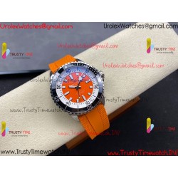 Breitling Superocean BLSF 42mm Orange Dial Black Ceramic Orange Rubber Strap Caliber SW200