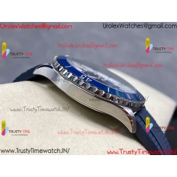 Breitling Superocean BLSF 42mm aquamarine dial black ceramic aquamarine rubber strap caliber SW200