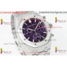Audemars Piguet Royal Oak 26240 APSF 41MM Purple Dial SS Stainless Steel Strap Caliber 4401