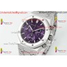 Audemars Piguet Royal Oak 26240 APSF 41MM Purple Dial SS Stainless Steel Strap Caliber 4401