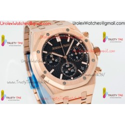 Audemars Piguet Royal Oak 26240 APSF 41MM Black Dial RG/SS Strap Caliber 4401