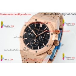 Audemars Piguet Royal Oak 26240 APSF 41MM Black Dial RG/SS Strap Caliber 4401