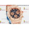 Audemars Piguet Royal Oak 26240 APSF 41MM Blue Dial RG/SS Brushed Strap Caliber 4401