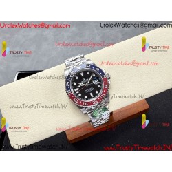 GMT-MASTER II 126710 Red/Blue Ceramic Black Dial 904L Ceramic ZF 1:1 Best Version JUBILEE Bracelet SH3285