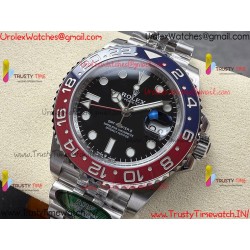 GMT-MASTER II 126710 Red/Blue Ceramic Black Dial 904L Ceramic ZF 1:1 Best Version JUBILEE Bracelet SH3285