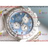 Rolex Daytona PPMF Blue Mother-of-Pearl Dial Silver Diamond Case 904L Oyster Bracelet Caliber 4130